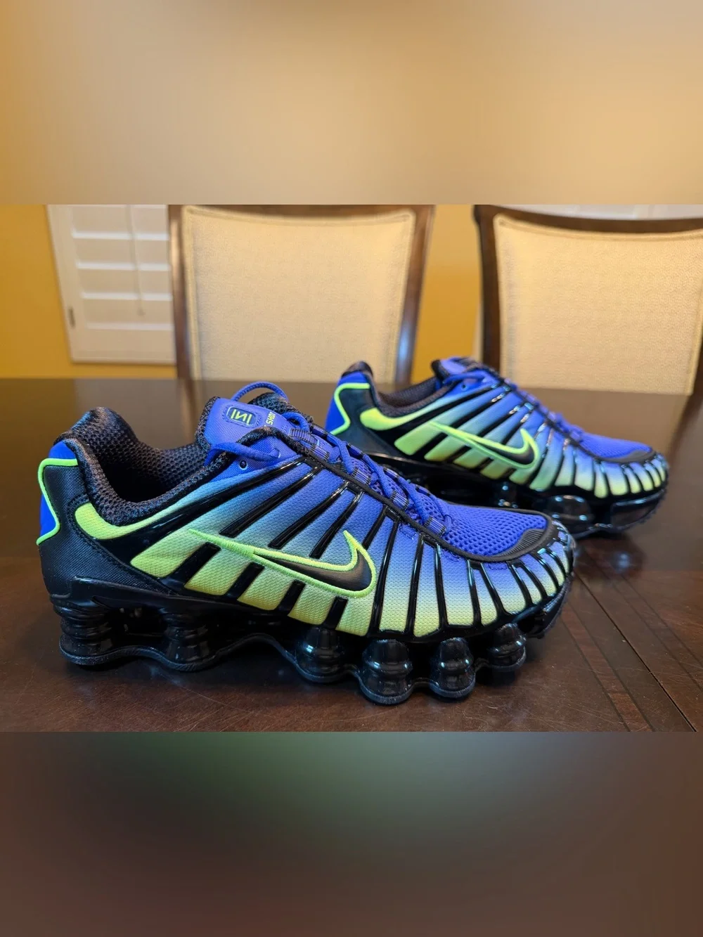 New Nike Shox TL Blue Volt Sneakers Shoes Size US 7